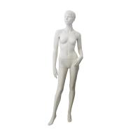 Female Full Body Mannequin Hand on Thigh Pose with Glass Base - Matt White Liv pose #2